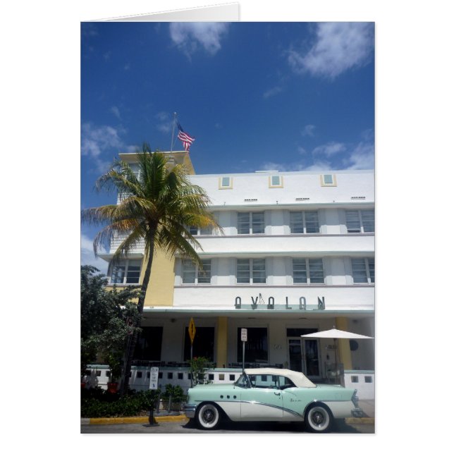 Cartão miami vintage (Frente)