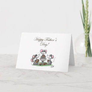 Cartão Mic, Mac e o dia dos pais feliz de Moe