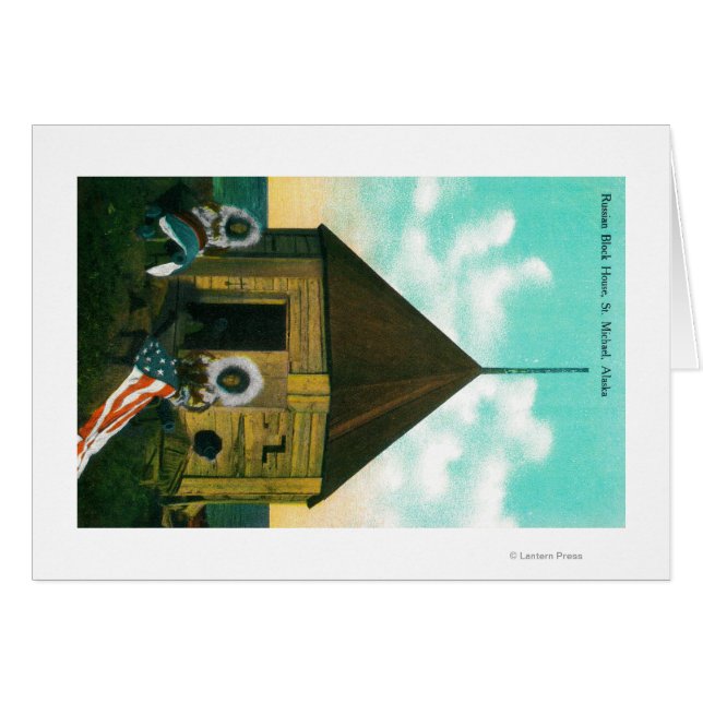 Cartão Michael, Alaska, Rua (Frente Horizontal)