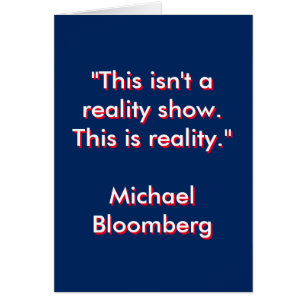 Cartão Michael Bloomberg 2016