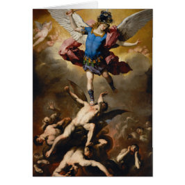 Cartão Michael, o Policial Santo de Oração Arcanjo