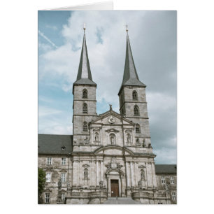 Cartão Michaelsberg Abbey em Bamberg