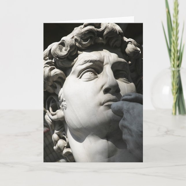 Cartão Michelangelo's David (Frente)