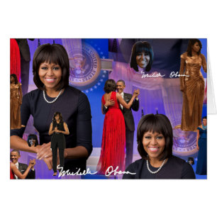 Cartão Michelle Obama