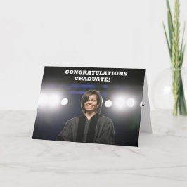 Cartão Michelle Obama-Graduation Card