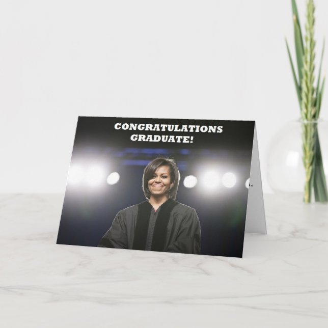 Cartão Michelle Obama-Graduation Card (Frente)