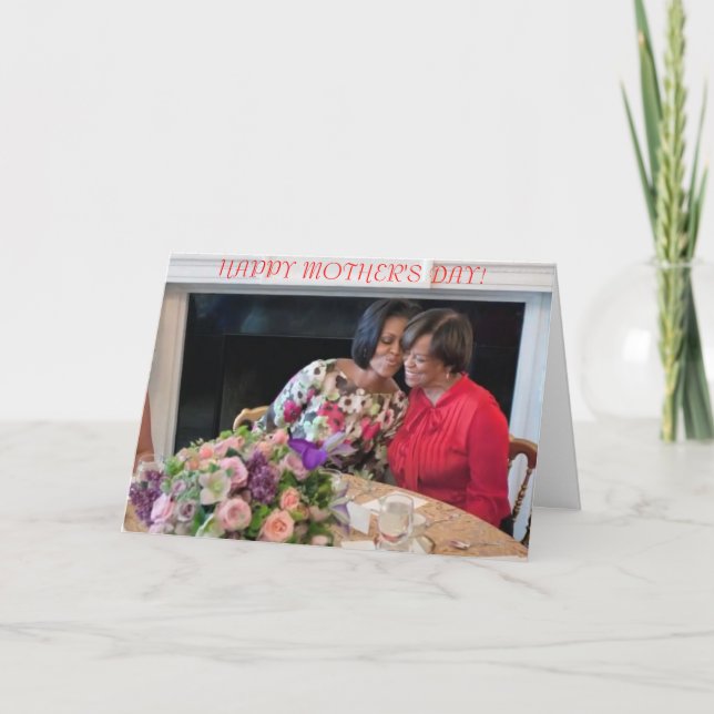 Cartão Michelle Obama Mother's Day Card (Frente)