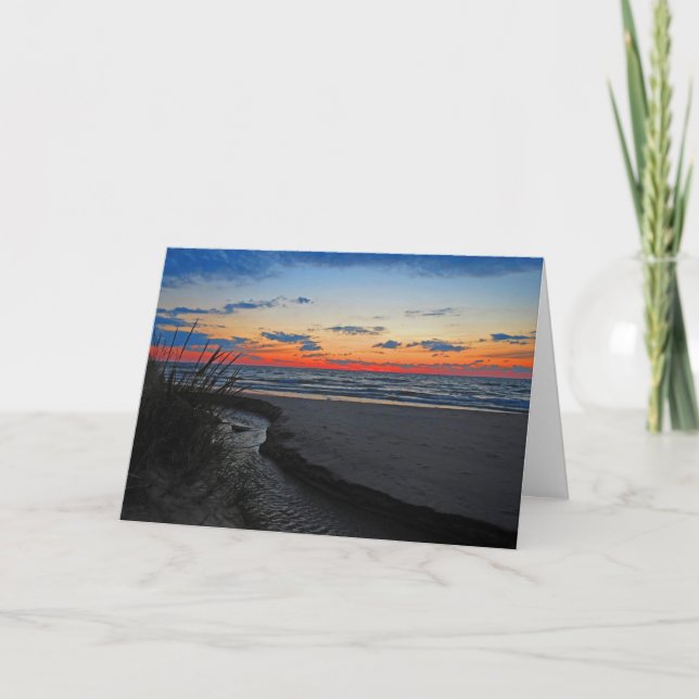 Cartão Michigan Sunset (Frente)