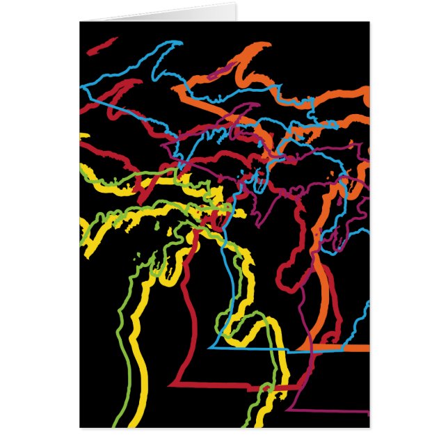 Cartão micMichigan pride blur (Frente)