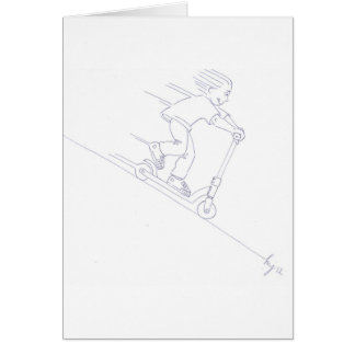 Cartão micro desenhos animados preto e branco do