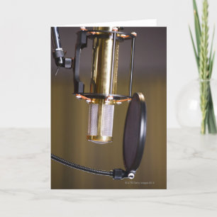 Cartão Microfone no Studio