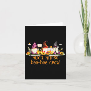 Cartão Micu Enfermeira Rn Halloween Boo-boo Crew