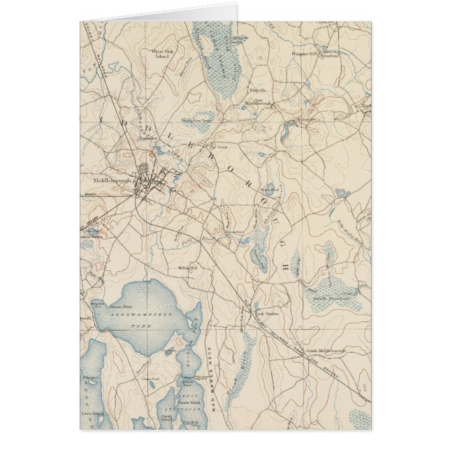 Cartão Middleborough, Massachusetts (Frente)