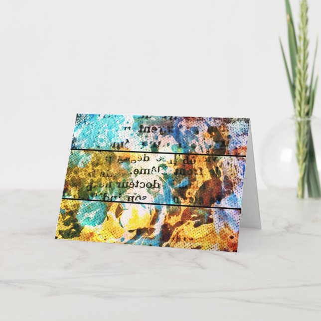 Cartão Mídia mista e jogo digital, aniversário (Frente)