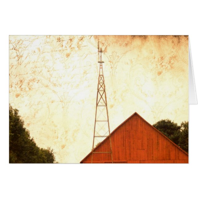 Cartão Mídia mista Red Barn - Ocasião (Frente Horizontal)