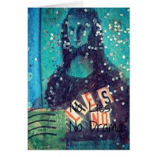 Cartão Mídia mista sem mentiras e sem drama