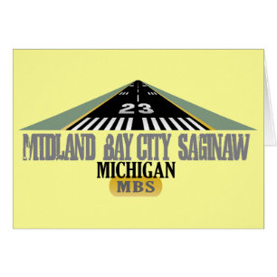 Cartão Midland Bay City Saginaw MI - Aeroporto
