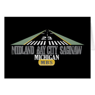 Cartão Midland Bay City Saginaw MI - Aeroporto