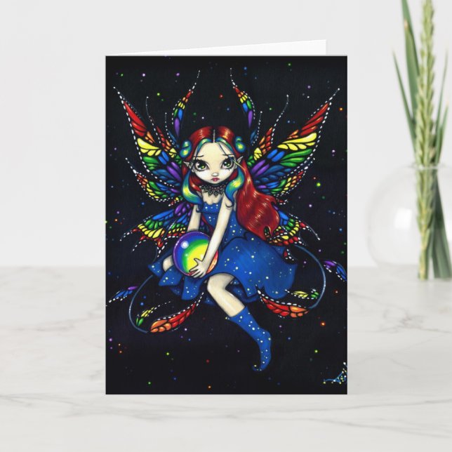 Cartão "Midnight Rainbow" Greeting Card (Frente)
