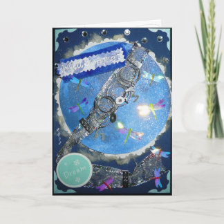 Cartão Midsummer Fairy Moon Greeting Card