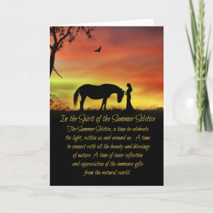 Cartão Midsummers Eve Litha Summer Solstice