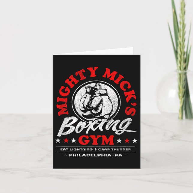 Cartão Mighty Mick's Boxing Gym Click 70s Philadelphia (Frente)
