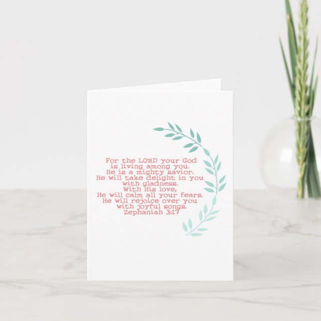 Cartão mighty savior notecard (Frente)