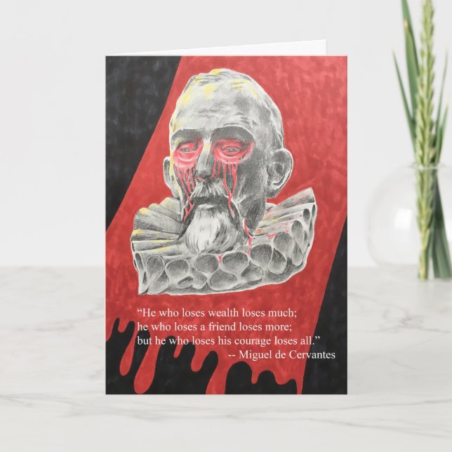 Cartão Miguel de Cervantes (Frente)