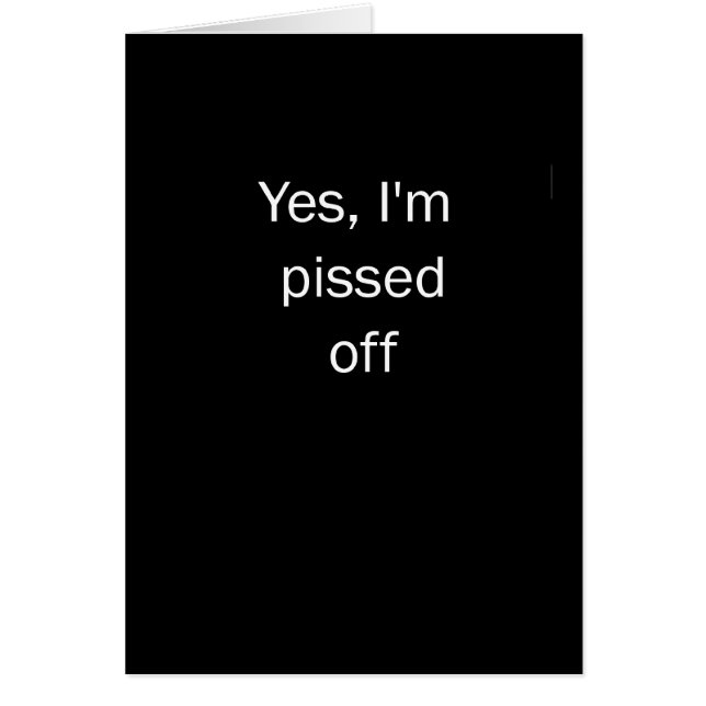 Cartão Mijado fora (Frente)