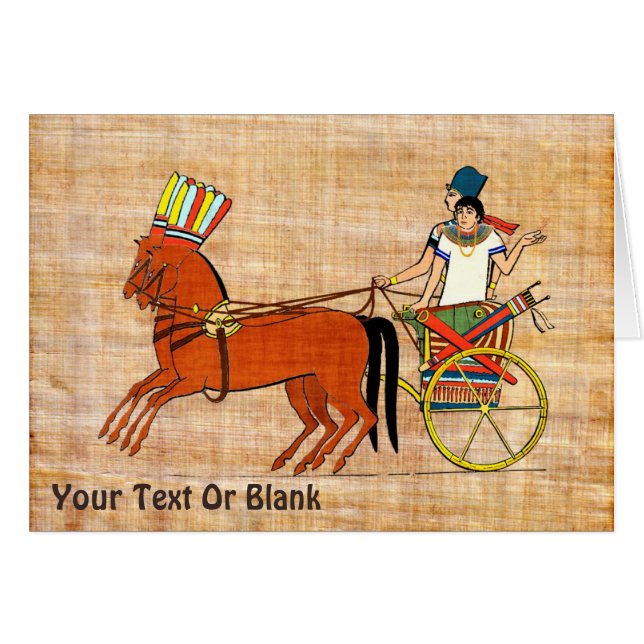 Cartão Miketz - A carruagem de Joseph (Frente Horizontal)