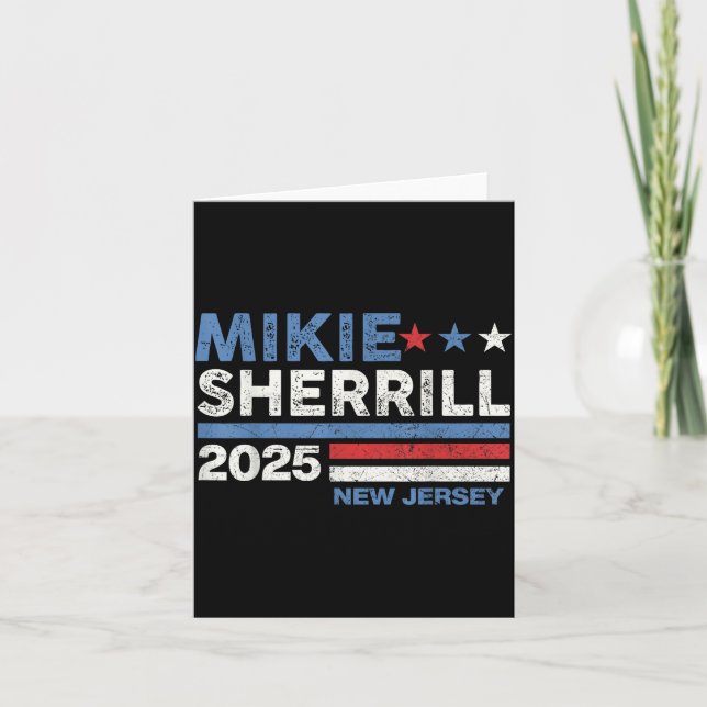 Cartão Mikie Sherrill New Jersey Governor 2025 Election D (Frente)