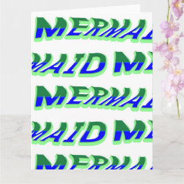 Cartão Mikitiez ocean mermaid venus sea blue