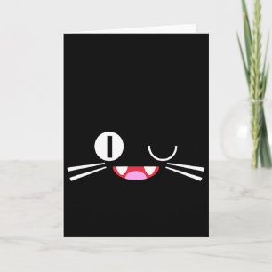Cartão Miko Kuta Neko Gato Cosplay Glitch Jogo de Vídeo T