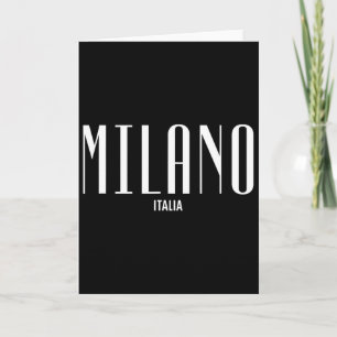 Cartão Milano Milão Itália Clic Designer Gráfico Moda S