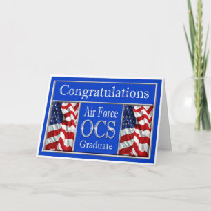 Cartão Military Air Force OCS Graduation Card