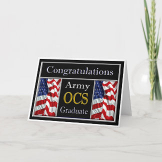 Cartão Military Army OCS Graduation Congratulations Card