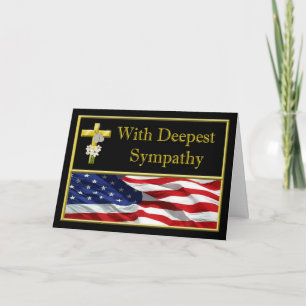 Cartão Military Army Sympathy Card