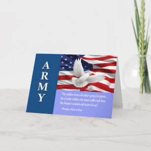 Cartão Military Army Troop Support