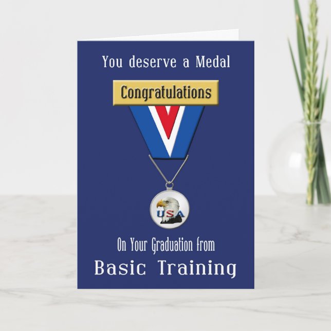 Cartão Military Basic Training Congratulations Card (Frente)