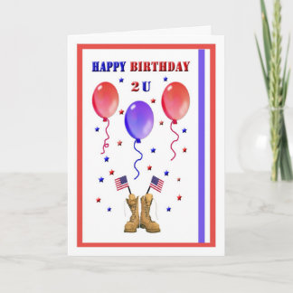 Cartão Military Birthday Card