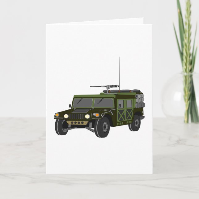 Cartão Military Hummer Greeting Cards (Frente)