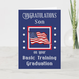 Cartão Military Son Basic Training Graduation Card