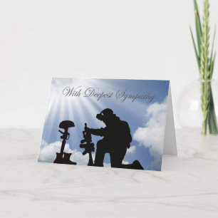 Cartão Military Sympathy Card