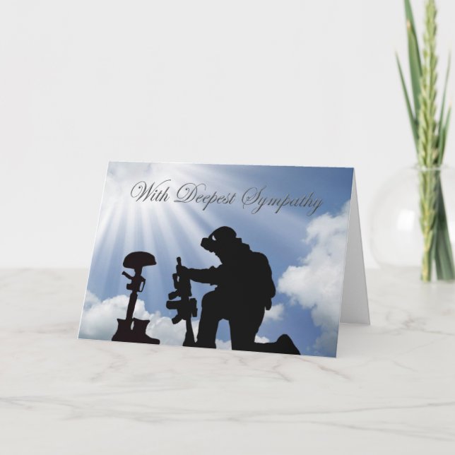Cartão Military Sympathy Card (Frente)