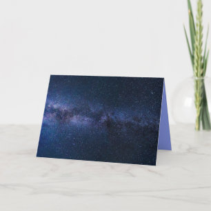 Cartão milky way galaxy greeting card