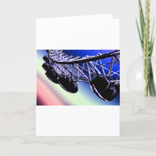 Cartão millenium wheel  London digital art