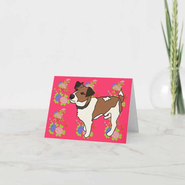 Cartão Milo the Jack Russell (Frente)