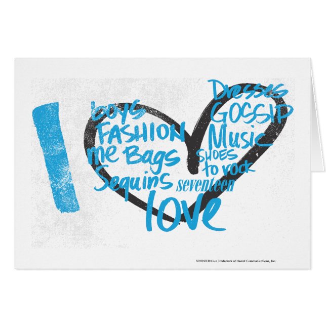 Cartão Mim Aqua dos grafites do coração (Frente Horizontal)