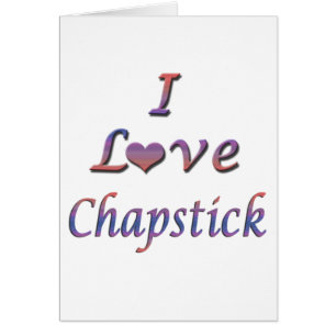 Cartão Mim coração (amor) Chapstick