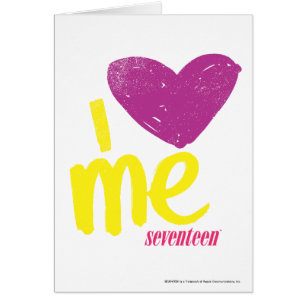 Cartão Mim coração mim roxo/amarelo